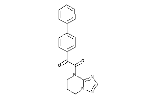 1-(6,7-dihydro-5H-[1,2,4]triazolo[1,5-a]pyrimidin-4-yl)-2-(4-phenylphenyl)ethane-1,2-dione