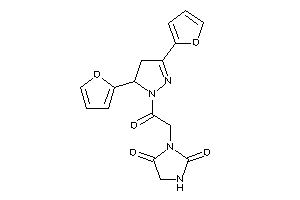 3-[2-[3,5-bis(2-furyl)-2-pyrazolin-1-yl]-2-keto-ethyl]hydantoin