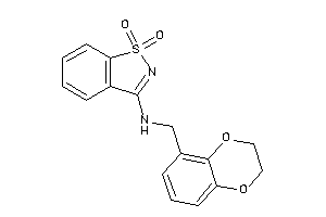 2,3-dihydro-1,4-benzodioxin-5-ylmethyl-(1,1-diketo-1,2-benzothiazol-3-yl)amine