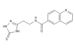 N-[2-(5-thioxo-1,4-dihydro-1,2,4-triazol-3-yl)ethyl]quinoline-6-carboxamide