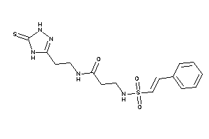 3-(styrylsulfonylamino)-N-[2-(5-thioxo-1,4-dihydro-1,2,4-triazol-3-yl)ethyl]propionamide