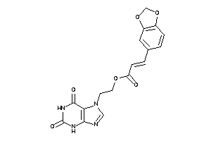 3-(1,3-benzodioxol-5-yl)acrylic Acid 2-(2,6-diketo-3H-purin-7-yl)ethyl Ester