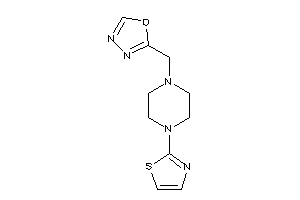 2-[(4-thiazol-2-ylpiperazino)methyl]-1,3,4-oxadiazole