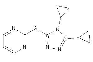 2-[(4,5-dicyclopropyl-1,2,4-triazol-3-yl)thio]pyrimidine