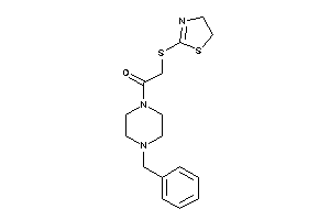 1-(4-benzylpiperazino)-2-(2-thiazolin-2-ylthio)ethanone