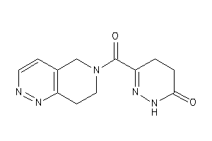 3-(7,8-dihydro-5H-pyrido[4,3-c]pyridazine-6-carbonyl)-4,5-dihydro-1H-pyridazin-6-one