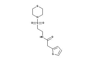 2-(2-thienyl)-N-(2-thiomorpholinosulfonylethyl)acetamide