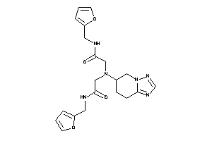 N-(2-furfuryl)-2-[[2-(2-furfurylamino)-2-keto-ethyl]-(5,6,7,8-tetrahydro-[1,2,4]triazolo[1,5-a]pyridin-6-yl)amino]acetamide