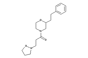 3-isoxazolidin-2-yl-1-(2-phenethylmorpholino)propan-1-one