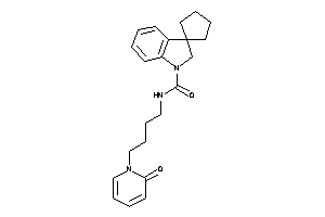N-[4-(2-keto-1-pyridyl)butyl]spiro[cyclopentane-1,3'-indoline]-1'-carboxamide