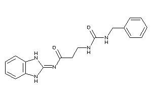 3-(benzylcarbamoylamino)-N-(1,3-dihydrobenzimidazol-2-ylidene)propionamide