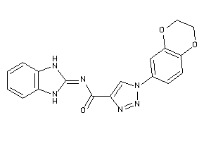 N-(1,3-dihydrobenzimidazol-2-ylidene)-1-(2,3-dihydro-1,4-benzodioxin-6-yl)triazole-4-carboxamide