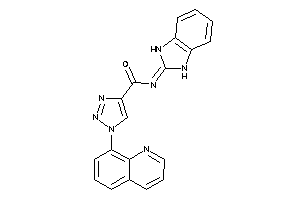 Image of N-(1,3-dihydrobenzimidazol-2-ylidene)-1-(8-quinolyl)triazole-4-carboxamide