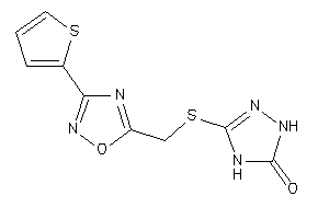 3-[[3-(2-thienyl)-1,2,4-oxadiazol-5-yl]methylthio]-1,4-dihydro-1,2,4-triazol-5-one