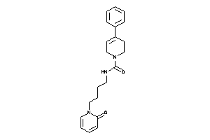 N-[4-(2-keto-1-pyridyl)butyl]-4-phenyl-3,6-dihydro-2H-pyridine-1-carboxamide