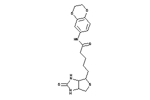 N-(2,3-dihydro-1,4-benzodioxin-6-yl)-5-(2-keto-1,3,3a,4,6,6a-hexahydrothieno[3,4-d]imidazol-4-yl)valeramide