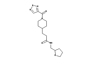 N-(tetrahydrofurfuryl)-3-[1-(1,2,5-thiadiazole-3-carbonyl)-4-piperidyl]propionamide