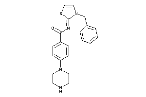 N-(3-benzyl-4-thiazolin-2-ylidene)-4-piperazino-benzamide