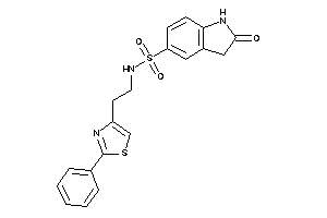 2-keto-N-[2-(2-phenylthiazol-4-yl)ethyl]indoline-5-sulfonamide