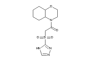 1-(2,3,4a,5,6,7,8,8a-octahydrobenzo[b][1,4]oxazin-4-yl)-2-(4H-1,2,4-triazol-3-ylsulfonyl)ethanone