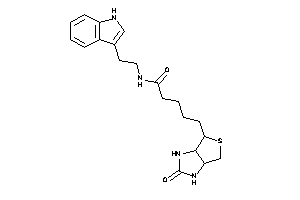 N-[2-(1H-indol-3-yl)ethyl]-5-(2-keto-1,3,3a,4,6,6a-hexahydrothieno[3,4-d]imidazol-4-yl)valeramide