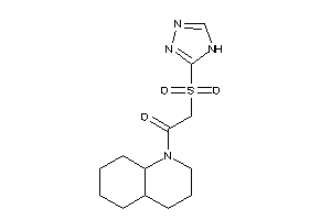 1-(3,4,4a,5,6,7,8,8a-octahydro-2H-quinolin-1-yl)-2-(4H-1,2,4-triazol-3-ylsulfonyl)ethanone