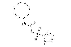 N-cyclooctyl-2-(4H-1,2,4-triazol-3-ylsulfonyl)acetamide