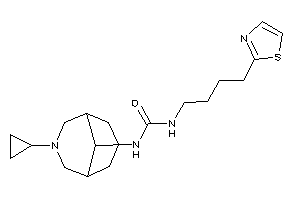 Image of 1-(7-cyclopropyl-7-azabicyclo[3.3.1]nonan-9-yl)-3-(4-thiazol-2-ylbutyl)urea