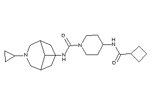 4-(cyclobutanecarbonylamino)-N-(7-cyclopropyl-7-azabicyclo[3.3.1]nonan-9-yl)piperidine-1-carboxamide