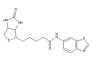 N-(1,3-benzothiazol-6-yl)-5-(2-keto-1,3,3a,4,6,6a-hexahydrothieno[3,4-d]imidazol-4-yl)valeramide