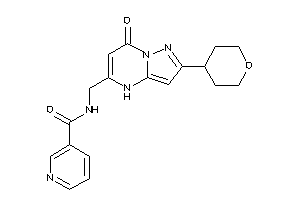 N-[(7-keto-2-tetrahydropyran-4-yl-4H-pyrazolo[1,5-a]pyrimidin-5-yl)methyl]nicotinamide