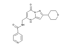 N-[(7-keto-2-tetrahydropyran-4-yl-4H-pyrazolo[1,5-a]pyrimidin-5-yl)methyl]isonicotinamide