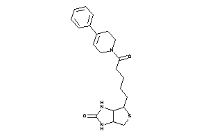 6-[5-keto-5-(4-phenyl-3,6-dihydro-2H-pyridin-1-yl)pentyl]-1,3,3a,4,6,6a-hexahydrothieno[3,4-d]imidazol-2-one