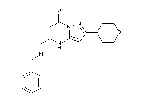 Image of 5-[(benzylamino)methyl]-2-tetrahydropyran-4-yl-4H-pyrazolo[1,5-a]pyrimidin-7-one