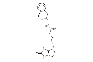 N-(2,3-dihydro-1,4-benzodioxin-3-ylmethyl)-5-(2-keto-1,3,3a,4,6,6a-hexahydrothieno[3,4-d]imidazol-4-yl)valeramide