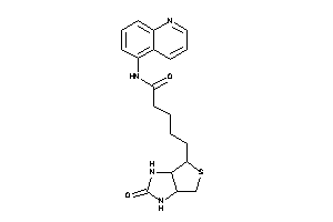 5-(2-keto-1,3,3a,4,6,6a-hexahydrothieno[3,4-d]imidazol-4-yl)-N-(5-quinolyl)valeramide