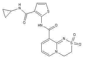 N-[3-(cyclopropylcarbamoyl)-2-thienyl]-2,2-diketo-3,4-dihydropyrido[2,1-c][1,2,4]thiadiazine-9-carboxamide