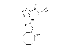 N-cyclopropyl-2-[[2-(2-ketoazocan-1-yl)acetyl]amino]thiophene-3-carboxamide