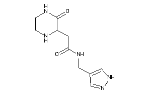 2-(3-ketopiperazin-2-yl)-N-(1H-pyrazol-4-ylmethyl)acetamide