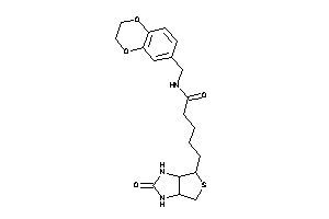 N-(2,3-dihydro-1,4-benzodioxin-6-ylmethyl)-5-(2-keto-1,3,3a,4,6,6a-hexahydrothieno[3,4-d]imidazol-4-yl)valeramide