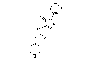 N-(5-keto-1-phenyl-3-pyrazolin-4-yl)-2-piperazino-acetamide