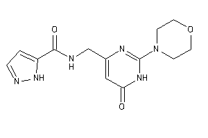 N-[(6-keto-2-morpholino-1H-pyrimidin-4-yl)methyl]-1H-pyrazole-5-carboxamide