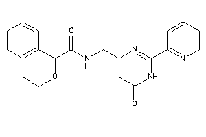 N-[[6-keto-2-(2-pyridyl)-1H-pyrimidin-4-yl]methyl]isochroman-1-carboxamide