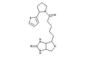 6-[5-keto-5-[2-(2-thienyl)pyrrolidino]pentyl]-1,3,3a,4,6,6a-hexahydrothieno[3,4-d]imidazol-2-one