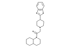 1-(3,4,4a,5,6,7,8,8a-octahydro-2H-quinolin-1-yl)-2-[4-(1,3-benzoxazol-2-yl)piperidino]ethanone