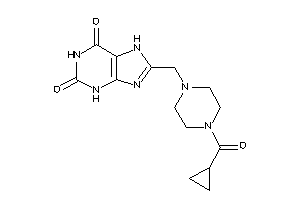 8-[[4-(cyclopropanecarbonyl)piperazino]methyl]-7H-xanthine