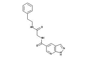 N-[2-keto-2-(phenethylamino)ethyl]-1H-pyrazolo[3,4-b]pyridine-5-carboxamide