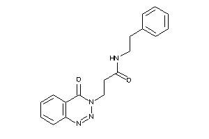 3-(4-keto-1,2,3-benzotriazin-3-yl)-N-phenethyl-propionamide