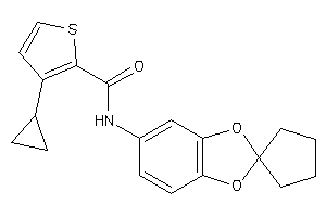 3-cyclopropyl-N-spiro[1,3-benzodioxole-2,1'-cyclopentane]-5-yl-thiophene-2-carboxamide