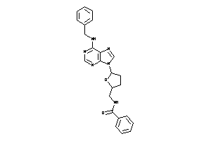 N-[[5-[6-(benzylamino)purin-9-yl]tetrahydrofuran-2-yl]methyl]benzamide